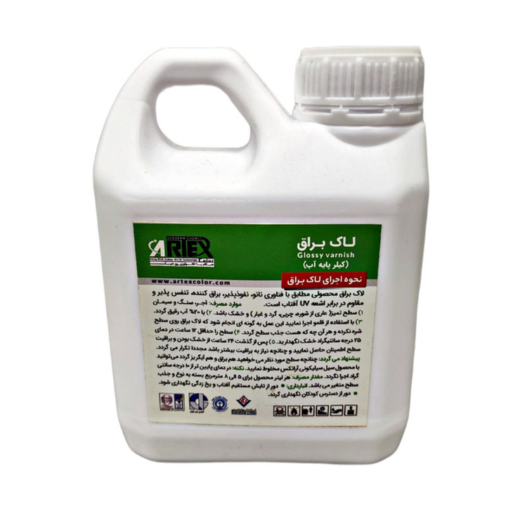 لاک اکریلیک براق آرتکس مدل rc72 حجم یک لیتر